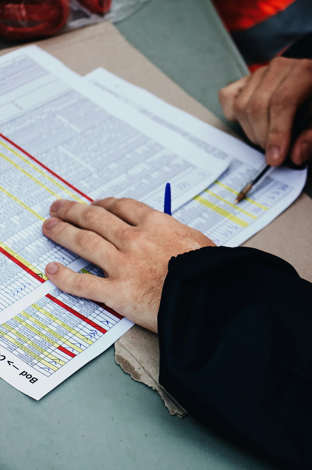person reviewing financial documents